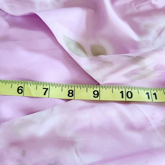 Sleeveless Maxi Dress Floral Print Lavender V-Neckline Empire Waist Size 2XL - Picture 8 of 14